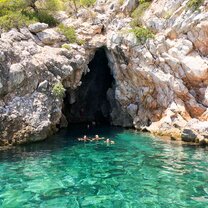 Swim in the sea Greek Cove